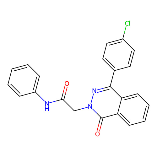 2-[4-(4-chlorophenyl)-1-oxophthalazin-2(1H)-yl]-N-phenylacetamide structure