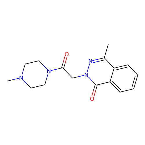4-methyl-2-(2-(4-methylpiperazin-1-yl)-2-oxoethyl)phthalazin-1(2H)-one structure