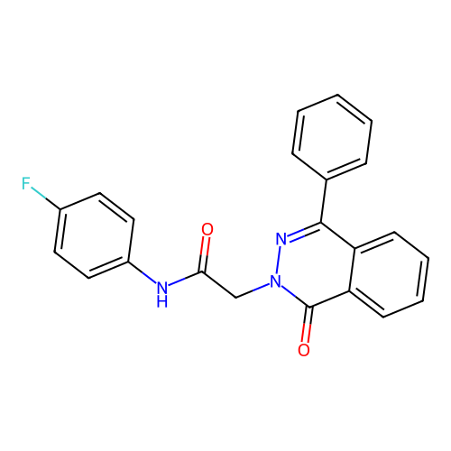 N-(4-fluorophenyl)-2-(1-oxo-4-phenylphthalazin-2(1H)-yl)acetamide structure