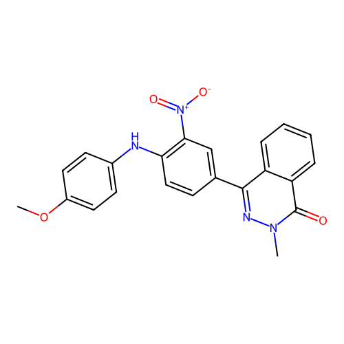 4-(4-((4-methoxyphenyl)amino)-3-nitrophenyl)-2-methylphthalazin-1(2H)-one structure