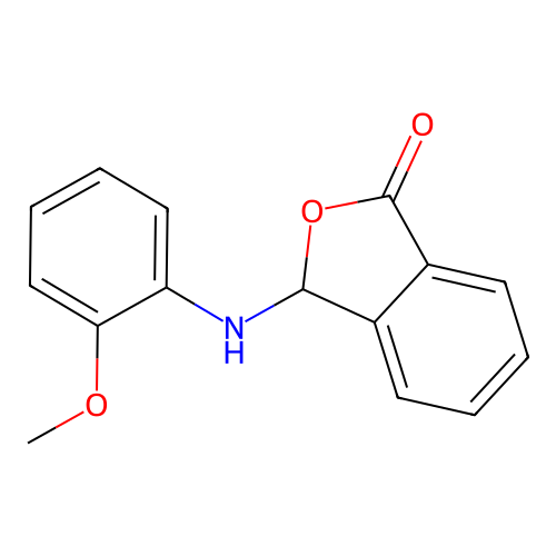 3-[(2-methoxyphenyl)amino]-2-benzofuran-1(3H)-one structure