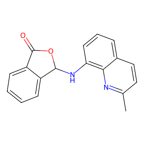 3-(2-Methyl-quinolin-8-ylamino)-3H-isobenzofuran-1-one structure