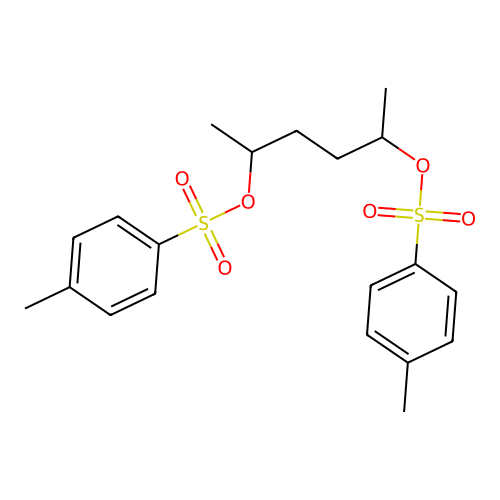 Hexane-2,5-diyl bis(4-methylbenzenesulfonate) structure
