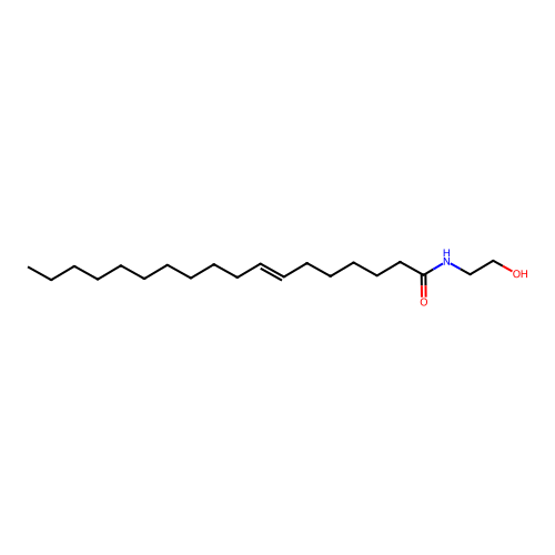 (E)-N-(2-hydroxyethyl)octadec-7-enamide structure