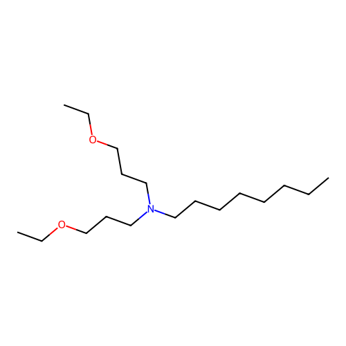 N,N-bis(3-ethoxypropyl)octan-1-amine structure