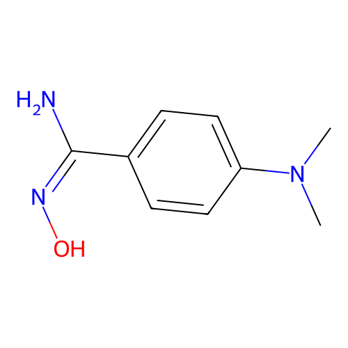 4-Dimethylamino-N-hydroxy-benzamidine structure