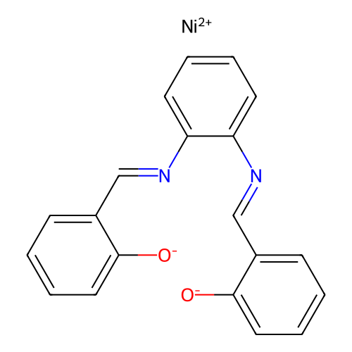2,2'-[o-Phenylenebis(nitrilomethylidyne)]diphenolnickel(II) structure