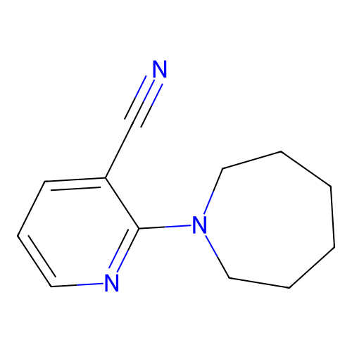 2-(Azepan-1-yl)pyridine-3-carbonitrile structure