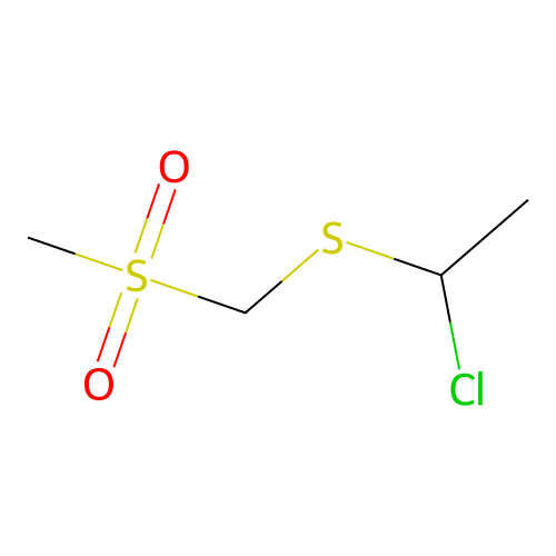 5-Chloro-2,4-dithiahexane 2,2-dioxide structure
