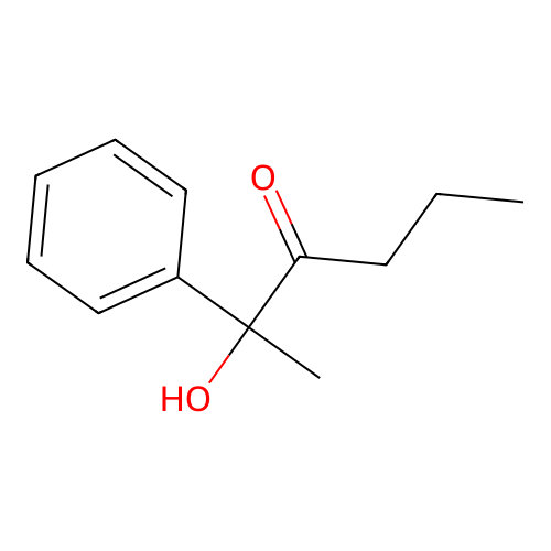 2-Hydroxy-2-phenylhexan-3-one structure