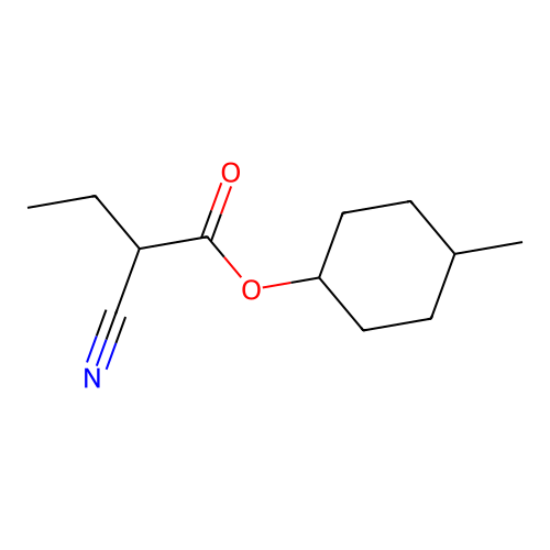 (4-Methylcyclohexyl) 2-cyanobutanoate structure