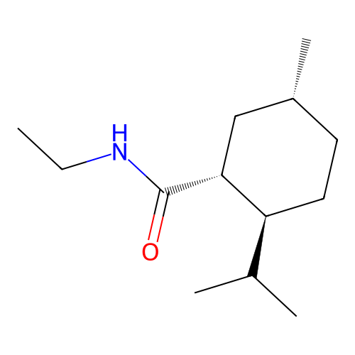 Ethyl menthane carboxamide, (1R,3R,4S)- structure