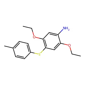 Benzenamine, 2,5-diethoxy-4-[(4-methylphenyl)thio]- structure