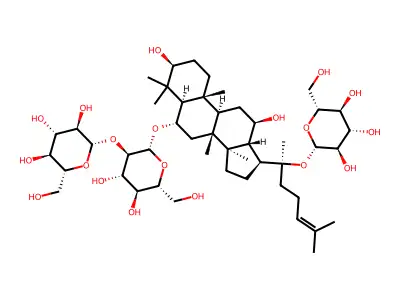 20-Glucoginsenoside RF structure