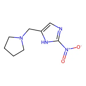 1H-Imidazole, 2-nitro-4-(1-pyrrolidinylmethyl)- structure