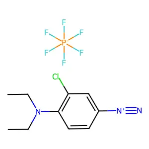 Benzenediazonium, 3-chloro-4-(diethylamino)-, hexafluorophosphate(1-) (1:1) structure