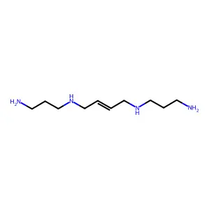 2-Butene-1,4-diamine, N,N'-bis(3-aminopropyl)- structure