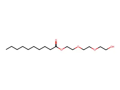 2-[2-(2-Hydroxyethoxy)ethoxy]ethyl decanoate structure