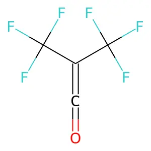 3,3,3-Trifluoropropenone, 2-(trifluoromethyl)- structure