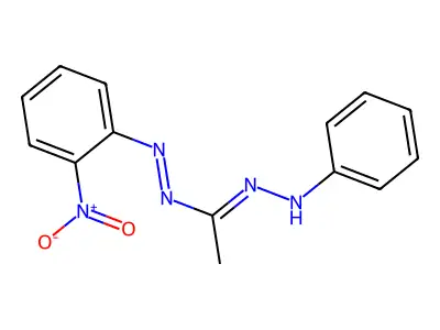 N'-anilino-N-(2-nitrophenyl)iminoethanimidamide structure