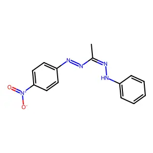 1-(4-Nitrophenyl)-3-methyl-5-phenylformazan structure