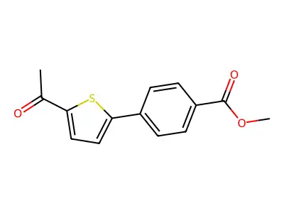 Methyl 4-(5-acetyl-2-thienyl)benzoate structure