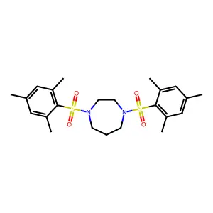 1,4-Bis(mesitylsulfonyl)-1,4-diazepane structure
