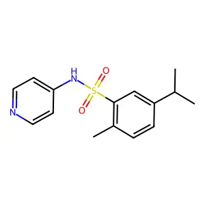 5-Isopropyl-2-methyl-N-pyridin-4-yl-benzenesulfonamide structure