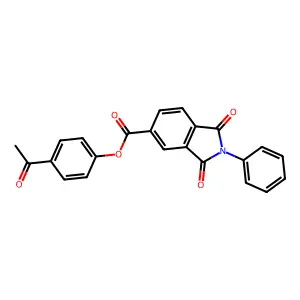 4-Acetylphenyl 1,3-dioxo-2-phenylisoindoline-5-carboxylate structure
