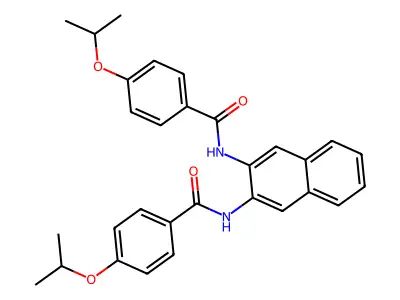 4-propan-2-yloxy-N-[3-[(4-propan-2-yloxybenzoyl)amino]naphthalen-2-yl]benzamide structure