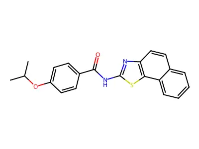 4-isopropoxy-N-(naphtho[2,1-d]thiazol-2-yl)benzamide structure