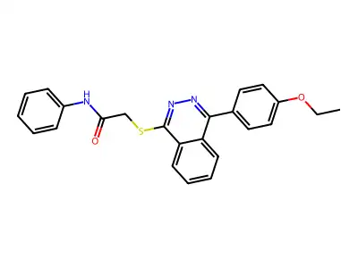 2-[4-(4-ethoxyphenyl)phthalazin-1-yl]sulfanyl-N-phenylacetamide structure