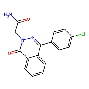 2-[4-(4-Chlorophenyl)-1-oxophthalazin-2-yl]acetamide structure