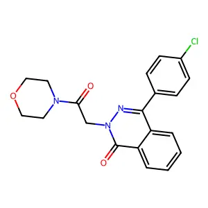 4-(4-Chlorophenyl)-2-(2-morpholin-4-yl-2-oxoethyl)phthalazin-1-one structure