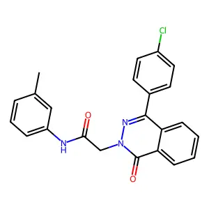 2-[4-(4-chlorophenyl)-1-oxophthalazin-2-yl]-N-(3-methylphenyl)acetamide structure