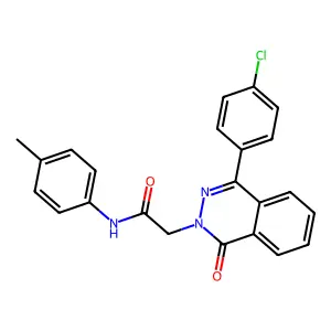 2-[4-(4-chlorophenyl)-1-oxophthalazin-2-yl]-N-(4-methylphenyl)acetamide structure