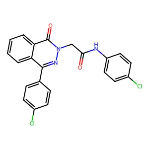 N-(4-Chlorophenyl)-2-(4-(4-chlorophenyl)-1-oxophthalazin-2(1H)-yl)acetamide structure