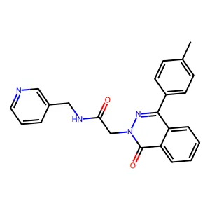 2-[4-(4-methylphenyl)-1-oxophthalazin-2-yl]-N-(pyridin-3-ylmethyl)acetamide structure
