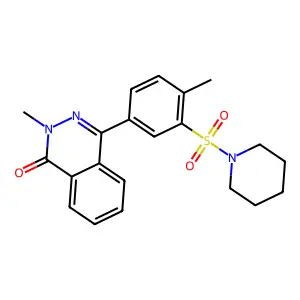 2-Methyl-4-(4-methyl-3-piperidin-1-ylsulfonylphenyl)phthalazin-1-one structure