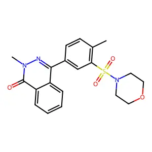 2-Methyl-4-(4-methyl-3-morpholin-4-ylsulfonylphenyl)phthalazin-1-one structure