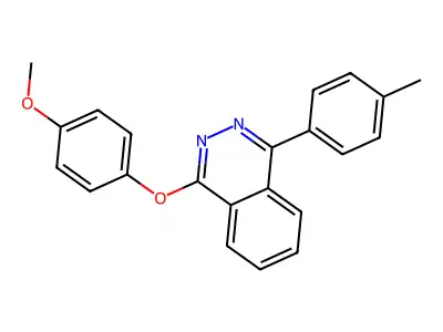 1-(4-Methoxyphenoxy)-4-(4-methylphenyl)phthalazine structure