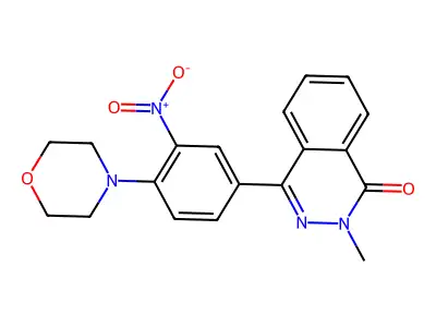 2-Methyl-4-(4-morpholin-4-yl-3-nitrophenyl)phthalazin-1-one structure