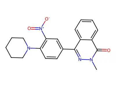 2-Methyl-4-(3-nitro-4-piperidin-1-ylphenyl)phthalazin-1-one structure