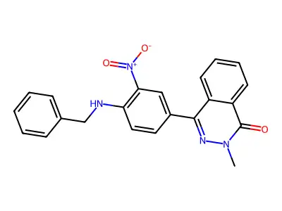 4-[4-(Benzylamino)-3-nitrophenyl]-2-methylphthalazin-1-one structure