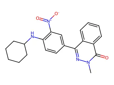 4-[4-(Cyclohexylamino)-3-nitrophenyl]-2-methylphthalazin-1-one structure