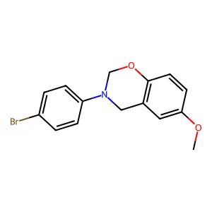 3-(4-Bromophenyl)-6-methoxy-2,4-dihydro-1,3-benzoxazine structure