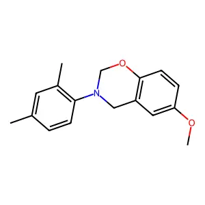 3-(2,4-Dimethylphenyl)-6-methoxy-2,4-dihydro-1,3-benzoxazine structure