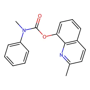 2-methylquinolin-8-yl N-methyl-N-phenylcarbamate structure