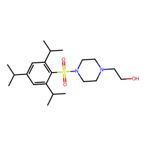 2-{4-[(2,4,6-Triisopropylphenyl)sulfonyl]-1-piperazinyl}ethanol structure