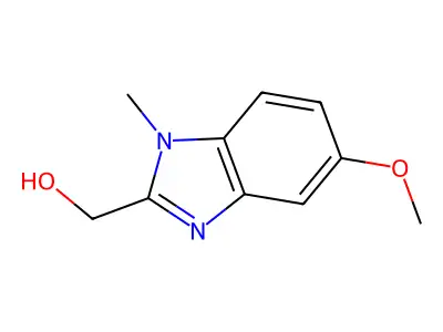 (5-Methoxy-1-methyl-1H-benzimidazol-2-yl)methanol structure